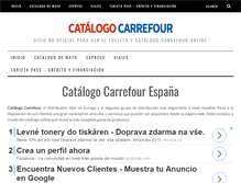 Tablet Screenshot of catalogocarrefour.com